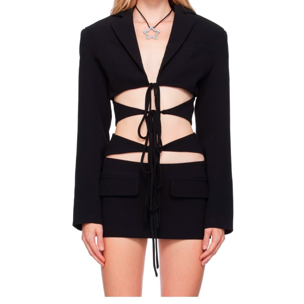 Lado Bokuchava Black Shibari Blazer